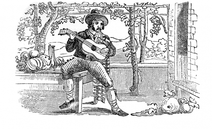Spaniard with guitar Spaniard with guitar